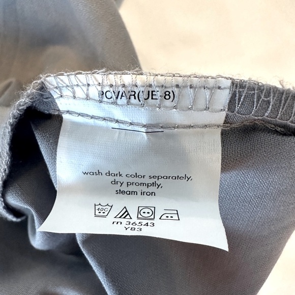 Geoffrey Beene Dress Shirt Cotton Blend Solid Gray Size 18 36/37 - Picture 5 of 7